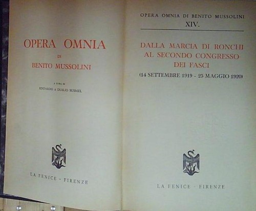 Mussolini opera omnia xiv - mussolini, la