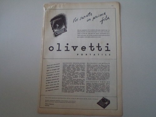 Advertising pubblicità 1938 - advertising,