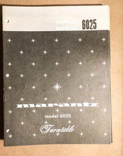 Marantz Model 6025 Manuale di servizio del giradischi / giradischi *Originale*