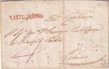 17216-REGNO DELLE DUE SICILIE, PREF.,CASTELTERMINI X PALERMO,CAV. LANZA (TRABIA)