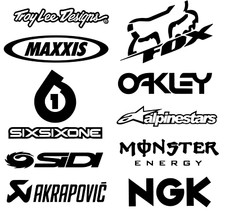 10 X Kit Adesivi Motocross MX