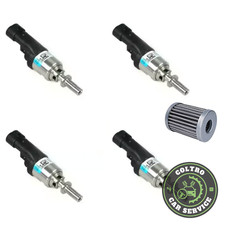 4 INIETTORI BRC GPL  BLU CON FILETTO NUOVI 12 MESI DI GARANZIA  09SQ99020001G