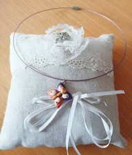 Girocollo collana  Farfalla Fimo