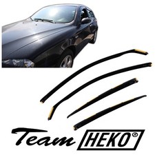 Deflettori Aria Per Alfa Romeo 147 2001-2010 5-Porte Set 4 Antiturbo Antivento