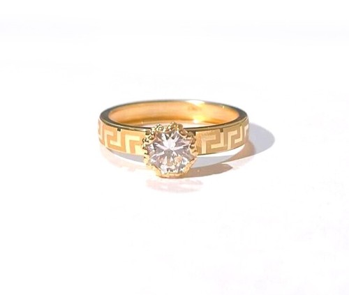 Anello oro giallo solitario - anello,