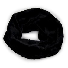 Scaldacollo di pelliccia nero