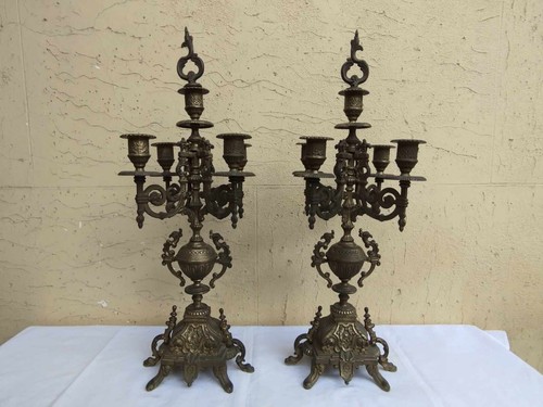 Antica coppia candelabri - coppia, di