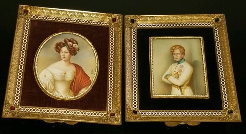 Coppia ritratto miniatura - coppia,