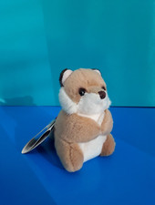 "TRUDI" mini-peluche Volpe, colore marrone chiaro e beige, altezza 8 cm.