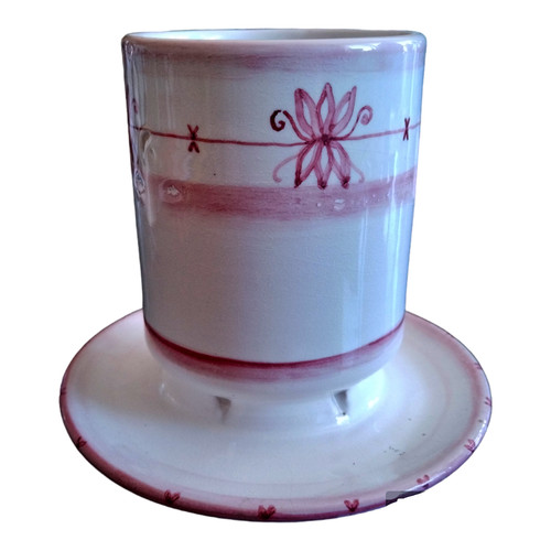 Porta mestoli ceramica rosa - ceramica,