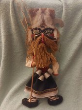 RARA bambola Kuker rituale bulgara vintage figura etnica tradizionale 16" Detelina