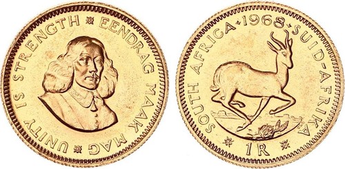 Sudafrica bordo oro 1968 - bordo,