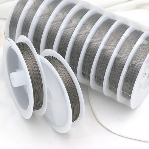 Rotoli argento perline filo - 2,