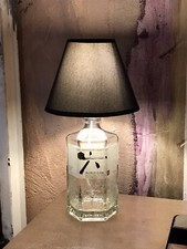 Lampada  GIN ROKU tavolo artigianale paralume Nero Black Regalo Uomo Donna