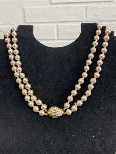 Collana perle doppio filo - collana,