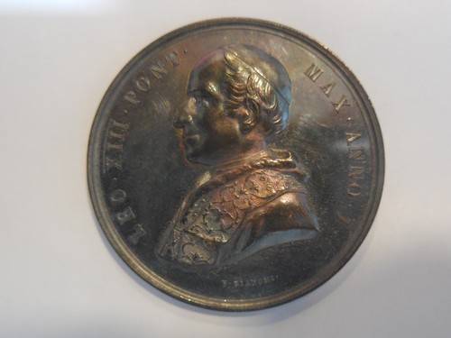 Vaticano medaglia papa leone - papa,