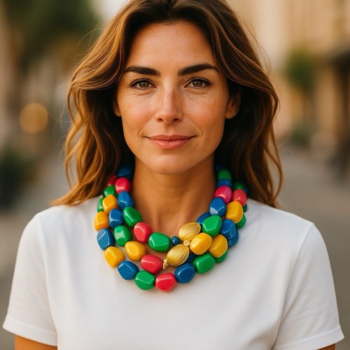 Collana angela caputi - caputi, luminosa
