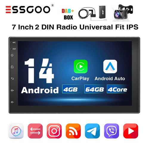 Autoradio pollici din - 7,