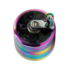 Grinder a Manovella Iridescente in Alluminio – 4 parti 53mm