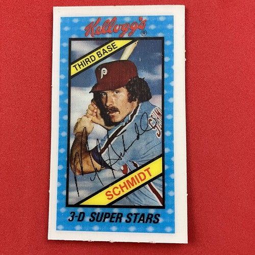 Mike schmidt 1980 - kellog's, 3-d