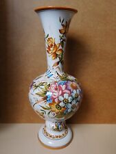 GRANDE VASO CERAMICA BASSANO NOVE MANIFATTURA CARPIE' DECORATO A MANO 