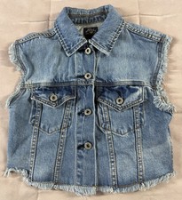 Gilet donna blu asfalti denim