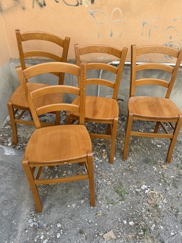 Sedie legno come in foto - sedie,