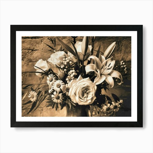 Fiori seppia rose gigli - fiori,