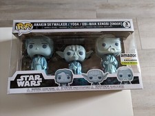 Funko POP! - Anakin Skywalker / Yoda / Obi-Wan Kenobi - Star Wars - Amazon GITD