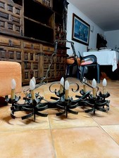 lampadario in ferro battuto