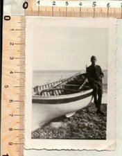 - FOTOGRAFIA ANNI '40 - MILITARE DEL REGIO ESERCITO CON GOZZO LIGURE 