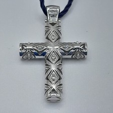 CIONDOLO CROCE CON DIAMANTI