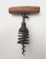 Antico cavatappi a molla in