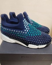 Sneakers Slip On Pinko Gem Blu con Strass tg. 39