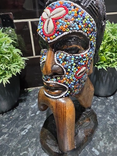 African wooden carving - wooden,
