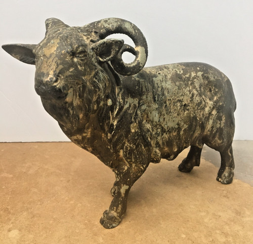Antica scultura ariete capra - antica,