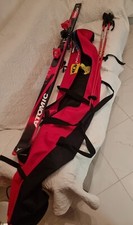 SCI VINTAGE ATOMIC MISURA 177 CON RACCHETTE, ATTACCHI, CUSTODIE E SCARPONI N° 37