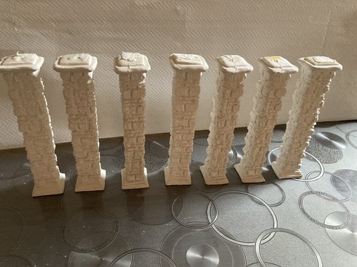 Colonna presepe bianca - , resina