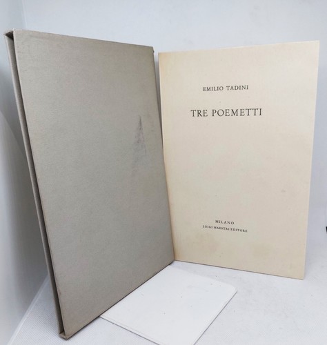 Emilio tadini tre - emilio, poemetti