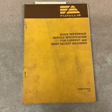 FIAT-ALLIS RIFERIMENTO RAPIDO