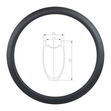 Cerchio in carbonio 700c bici