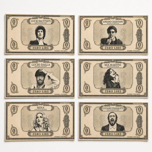 Banconote collezione lira - banconote,
