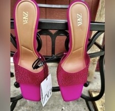 ZARA Sparkly Vinyl Sandals