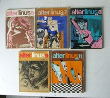 ALTER LINUS    FUMETTI  5 NUMERI DEL 1975/76 DA COLLEZIONE 