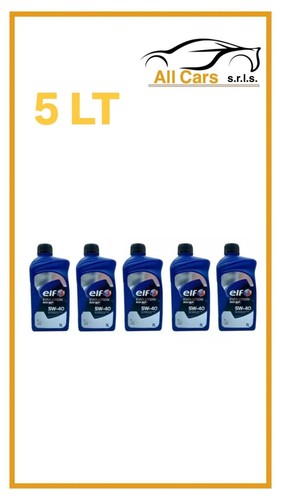 Litri olio motore elf 5w40 - 5,
