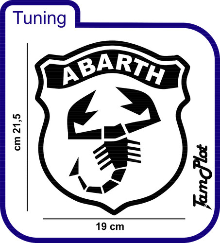 Adesivo abarth scorpion cofano - abarth,
