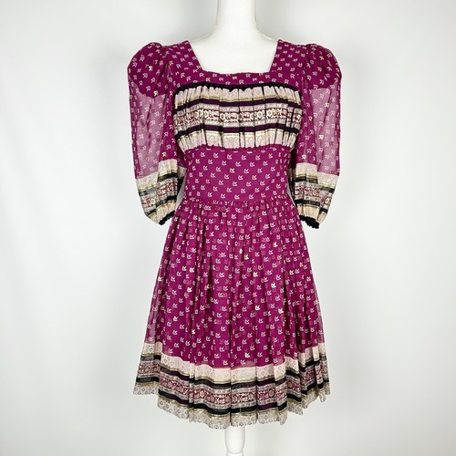 Abito magenta oro - magenta,