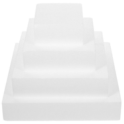 Pezzi torta quadrata schiuma - 4,