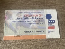 Juve Stabia-Giulianova biglietto/ticket Play Off 1999(Juventus,Inter,napoli)