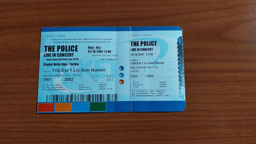 Biglietto concerto the police - the,